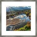 Sunrays Over The Salt River Framed Print