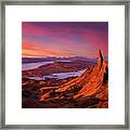 Sunrise At The Old Man Of Storr, Isle Of Skye, Scottish Highlands, Scotland Framed Print