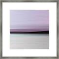 Sunrise - Bright Large Tranquil Abstract Landscape Painting Framed Print