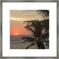 Sunrise In Belize Framed Print