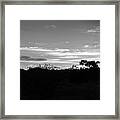 Sunrise In Black And White Framed Print