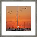 Sunrise In Punta Cana Framed Print