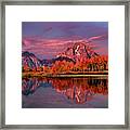 Sunrise Mount Moran Oxbow Bend Grand Tetons Np Framed Print