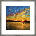 Sunrise Near The Hamilton County Bridge Framed Print