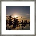 Sunrise On Florida Lake Framed Print