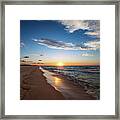 Sunrise On Opal Beach, Pensacola Beach, Florida Framed Print