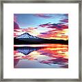 Sunrise On The Lake Framed Print
