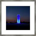 Sunset Around The Wwii Tower Framed Print