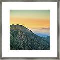 Sunset At Fosters Point, Laguna Mountains Framed Print