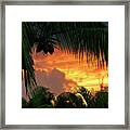 Sunset At Kaloli Point Framed Print