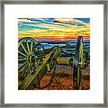 Sunset At Little Round Top Framed Print