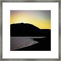 Sunset At Nicasio Reservoir Framed Print