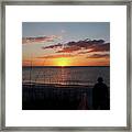 Sunset At Pass-a-grille Beach Framed Print