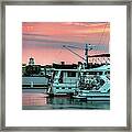 Sunset At Patriots Point Framed Print