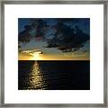Sunset At Sea Framed Print