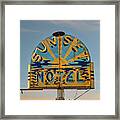 Sunset At Sunset Motel Framed Print