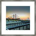 Sunset At The Big Chill Beach Club Framed Print