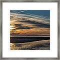 Sunset At The End Of The Island Framed Print