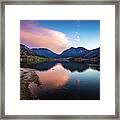 Sunset At The Schliersee Iii Framed Print