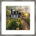 Sunset At The Taliaferro-cole Garden Framed Print