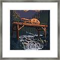 Sunset Camper Framed Print