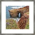 Sunset Cliffs In Point Loma - San Diego, California Framed Print