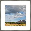 Sunset Crater From Bonito Park Framed Print