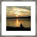 Sunset Silhouette Framed Print