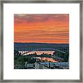 Sunset, Henry Hudson Bridge Framed Print