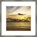 Sunset In La Digue Seychelles Islands Framed Print
