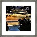 Sunset In Naples Framed Print