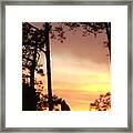 Sunset In Palm Coast Framed Print
