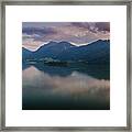 Sunset In The Alps Framed Print