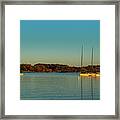 Sunset In The Cove Framed Print