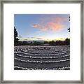 Sunset Labyrinth Colorado Framed Print