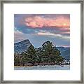 Sunset Magic In The Winter Sky, Rocky Mountain National Park Framed Print