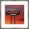 Sunset Motel Framed Print