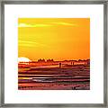 Sunset On Indian Beach Framed Print