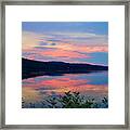 Sunset On Sequim Bay Framed Print