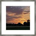 Sunset At The Edge Of The Forest 1 Framed Print