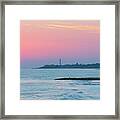 Sunset On The Sea, Sicily Framed Print