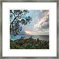 Sunset Over Hanalei Bay From St Regis Framed Print