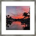 Sunset Over Key Largo, Florida Framed Print