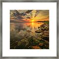 Sunset Over Milford Lake Framed Print