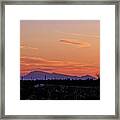 Sunset Over The Valley Of The Fires Framed Print
