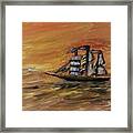 Sunset Sails Framed Print