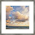 Sunset Sky - Manhattan Beach Framed Print