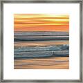 Sunset Surf Framed Print