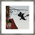 Sunset Walks In Durnstein. Forged Sign With Shoe Framed Print