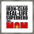 Superhero Mom Framed Print